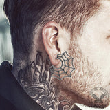Spider Web Stainless Steel Stud Earrings