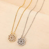 Rose Gift Box with Four-Leaf Grass and Heart Necklaces - Lootquake
