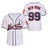 Stitched New York 99 Baseball Jerseys Shirts Hip Hop Button Down Mens Clothing for Party Xmas Gift (White PinstripedL) - Lootquake