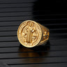 St. Benedict's Medal Exorcism Stainless Steel Ring