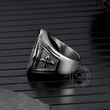 St. Benedict's Medal Exorcism Stainless Steel Ring