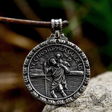 St. Christopher Guide Us Stainless Steel Pendant
