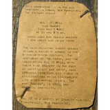 Stanley Kubicki's Rustic Epitaph Art Brings History to Life