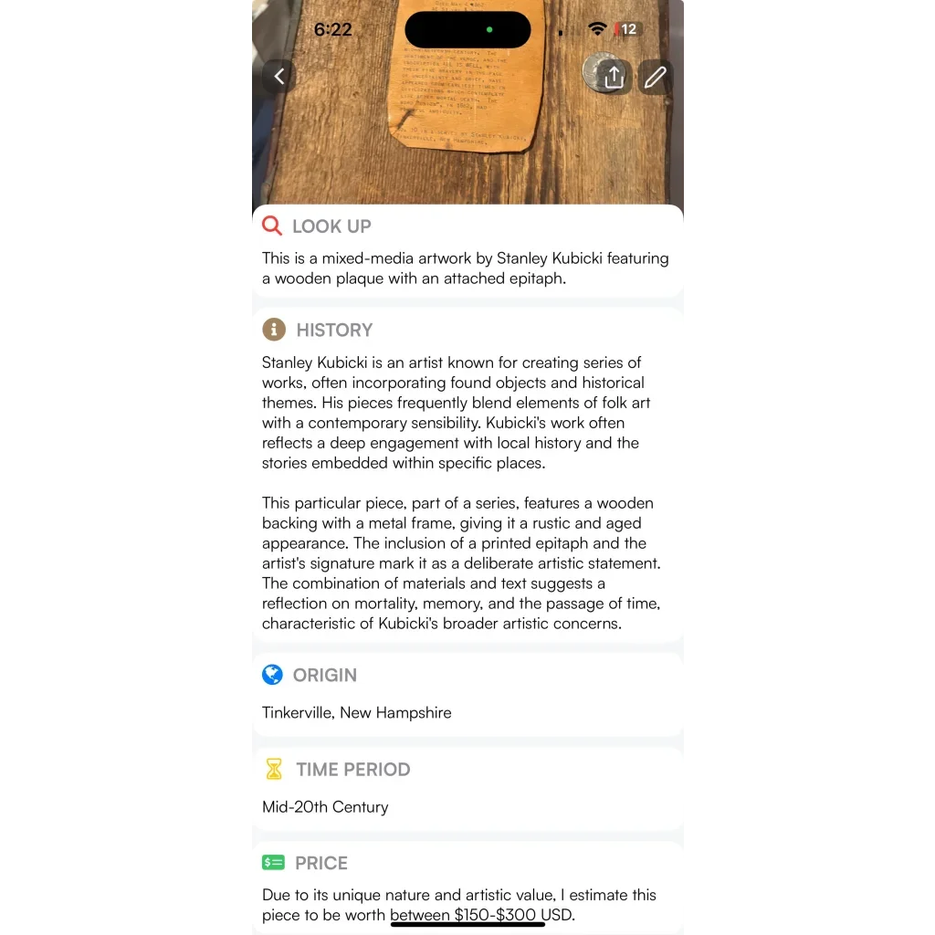 Stanley Kubicki's Rustic Epitaph Art Brings History to Life