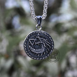 Star Of David Fenrir Wolf Stainless Steel Pendant
