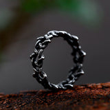 Star Of David Stainless Steel Band Ring
