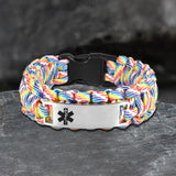 Star Of Life Stainless Steel Paracord Bracelet