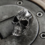 Steampunk Stainless Steel Skull Ring
