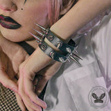 Studded Punk Leather Rivet Bracelet