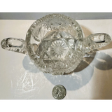 Stunning American Brilliant Cut Glass Sugar Bowl from the Gilded Age