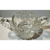 Stunning American Brilliant Cut Glass Sugar Bowl from the Gilded Age