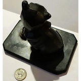 Stunning Art Deco Bulldog Inkwell Collectible Figurine