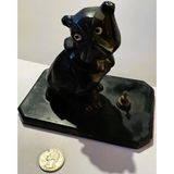 Stunning Art Deco Bulldog Inkwell Collectible Figurine