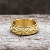 Stylish Evil Eye Stainless Steel Spinner Ring
