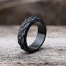 Stylish Evil Eye Stainless Steel Spinner Ring