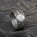 Sun Moon and Stars Stainless Steel Band Ring