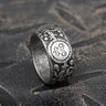 Sun Moon and Stars Stainless Steel Band Ring