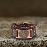 Sun Wheel Knot Amulet Leather Wristband Bracelet