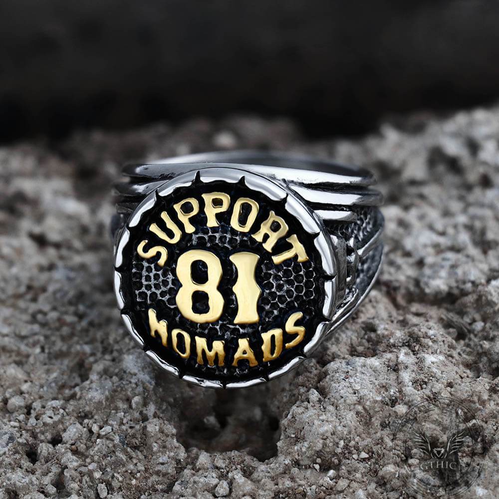 Support 81 Nomads Stainless Steel Ring