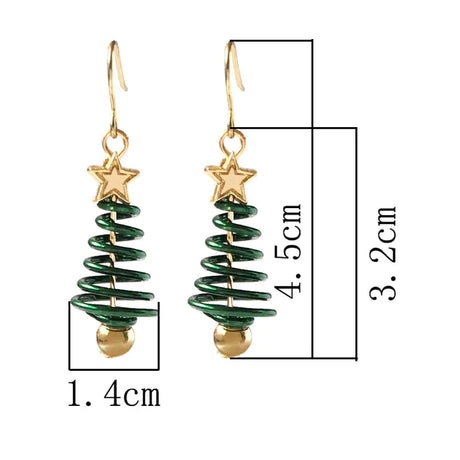 Christmas Earrings Tree Star DIY Earrings - Lootquake