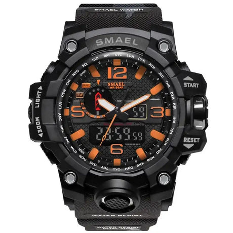 SMAEL Brand Men Sports Watches Dual Display - Lootquake