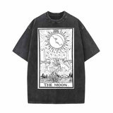 Tarot Card The Moon Vintage Washed T-shirt