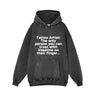Tattoo Artist Print Vintage Washed Hoodie