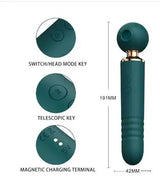 3-in-1 Magic Wand Vibrator (One Set) - Lootquake