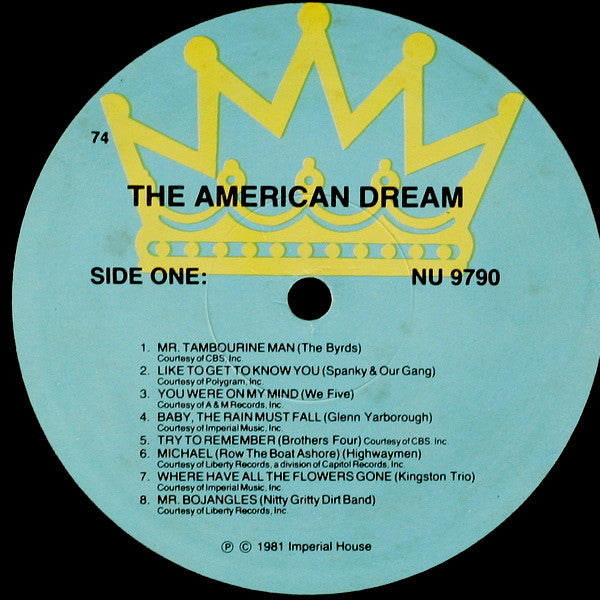 The American Dream - Great Folk Songs And Ballads | Near Mint (NM) Very Good Plus (VG+)