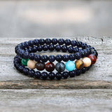 The 8 Planets Natural Stone Beaded Bracelet