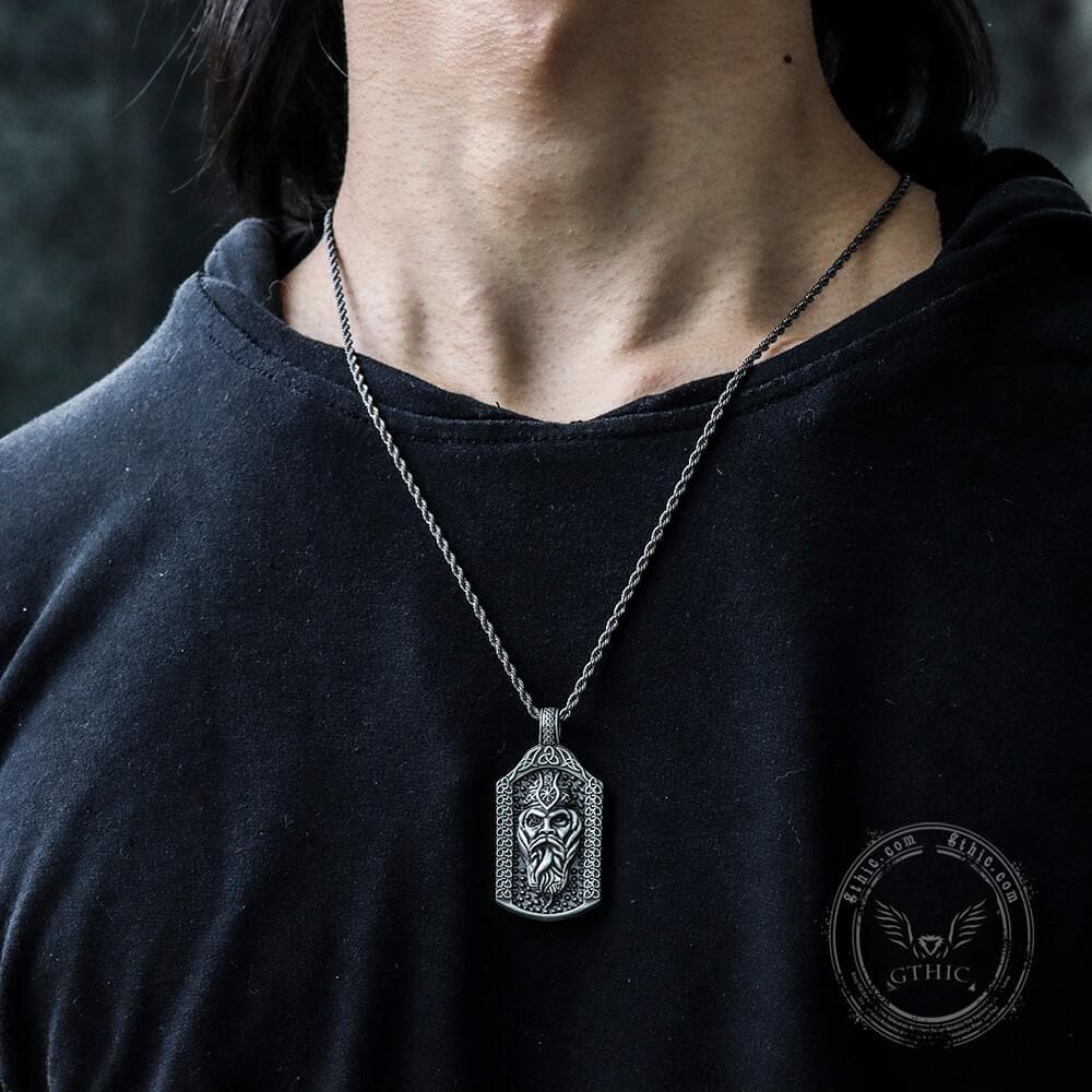 The All-Father Odin Pure Tin Viking Necklace