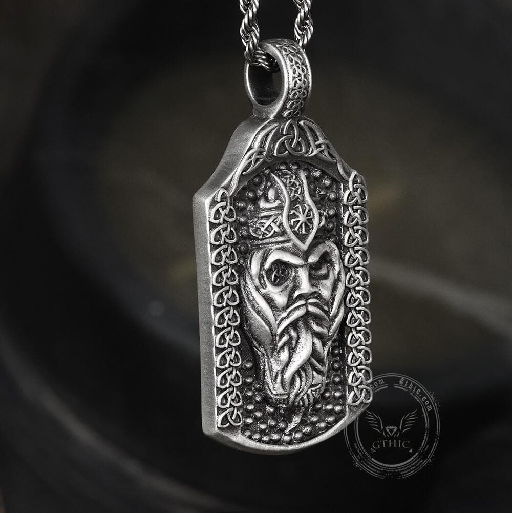 The All-Father Odin Pure Tin Viking Necklace