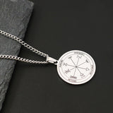 The Key of Solomon Pentacle of Jupiter Stainless Steel Necklace