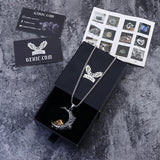 The Moon and Skull Stainless Steel Pendant
