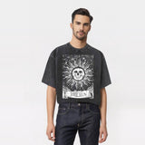 The Sun Print Gothic Skull T-shirt