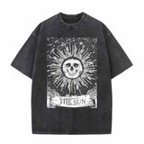 The Sun Print Gothic Skull T-shirt