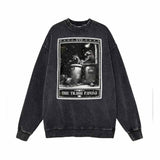 The Trash Panda Tarot Card Vintage Washed Sweatshirt