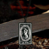 The World Major Arcana Tarot Stainless Steel Necklace
