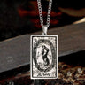 The World Major Arcana Tarot Stainless Steel Necklace