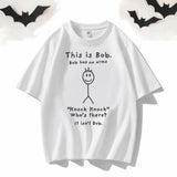 This is Bob Round Neck Short Sleeve T-shirt