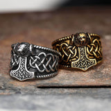 Thor's Hammer Stainless Steel Viking Ring