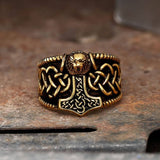 Thor's Hammer Stainless Steel Viking Ring