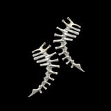 Thorn Spine Mechanical Alloy Skull Ear Cuff