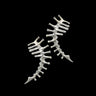 Thorn Spine Mechanical Alloy Skull Ear Cuff