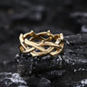 Thorn Vine Braided Stainless Steel Ring