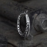 Thorns and Python Stainless Steel Hoop Earrings