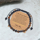 To My Amazing Boyfriend I Love You Morse Code Bracelet
