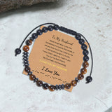 To My Husband I Love You Morse Code Bracelet