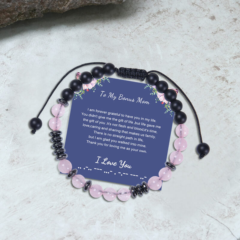 Pulsera de código Morse "Te amo a mi mamá"