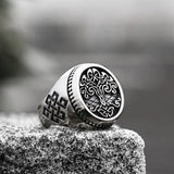 Tree of Life Knots Stainless Steel Viking Ring
